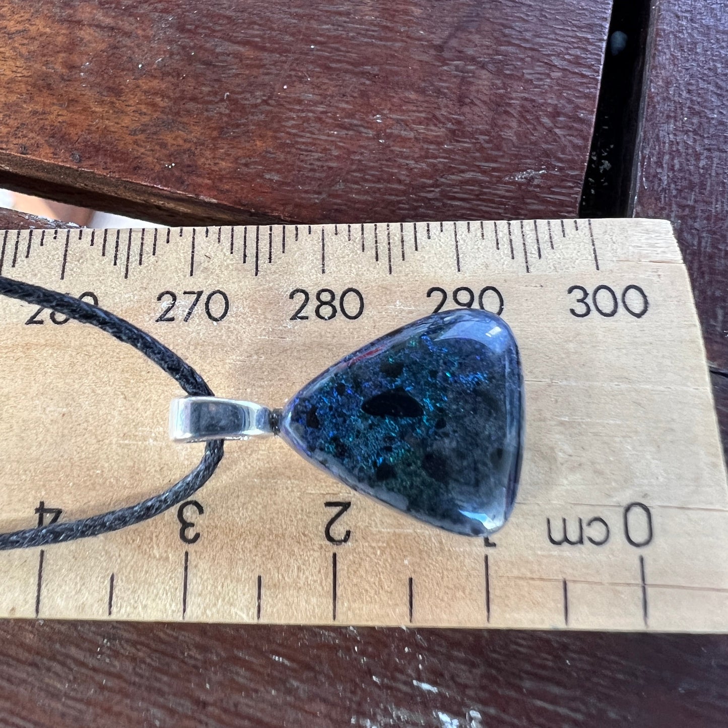 Andamooka Matrix opal pendant. Lovely colours and ready to wear.