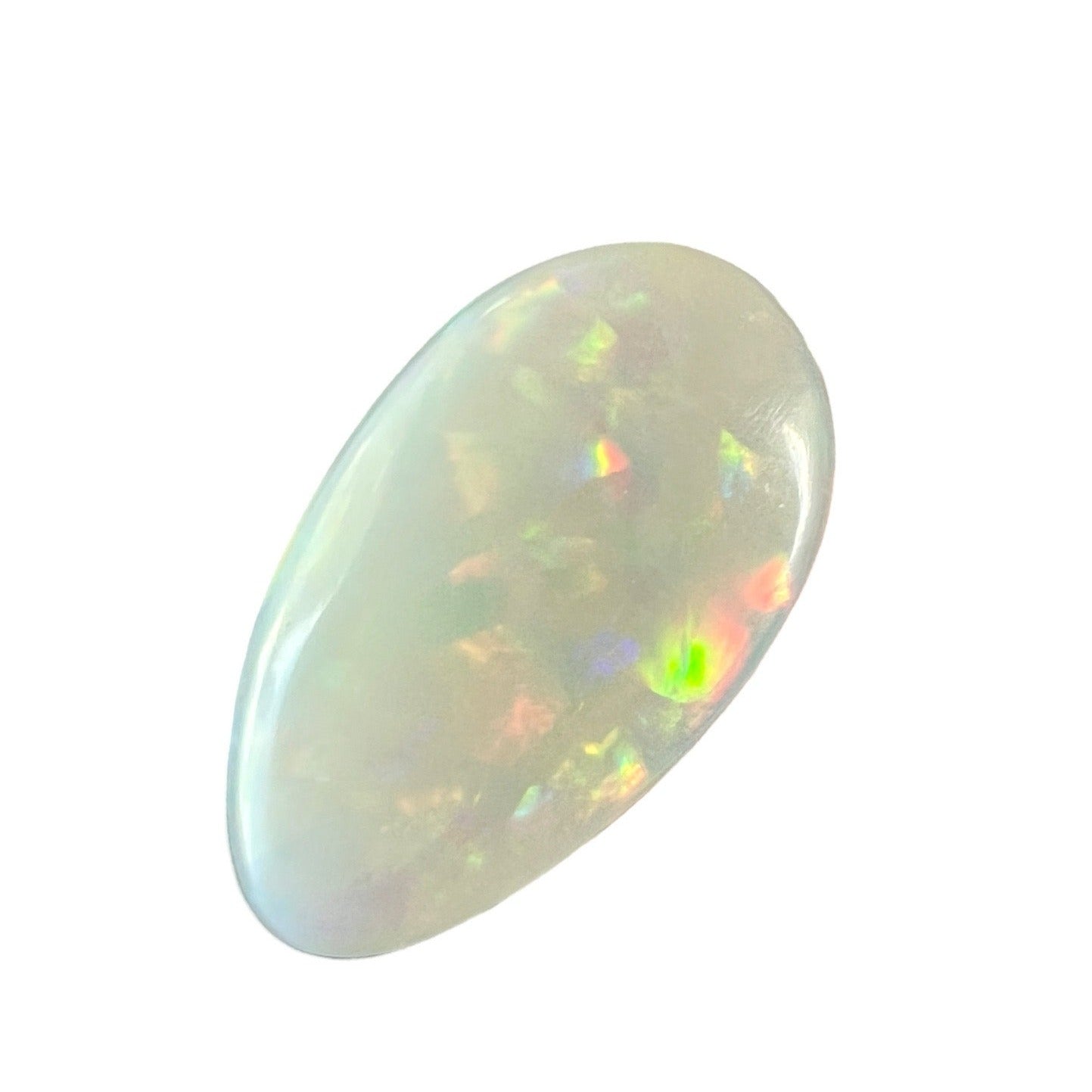 Stunning Coober Pedy opal displaying wonderful colours. Beautifully cut and polished, ready to set.